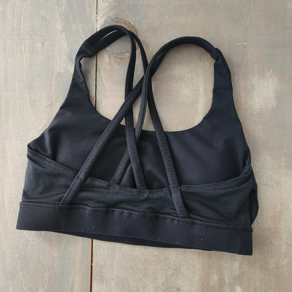 Lululemon Black Energy Sports Bra - Size 4 - Picture 9 of 11